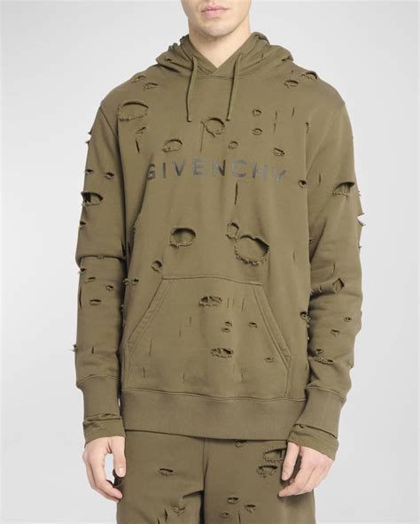 givenchy lock hoodie|givenchy men's destroyed hoodie.